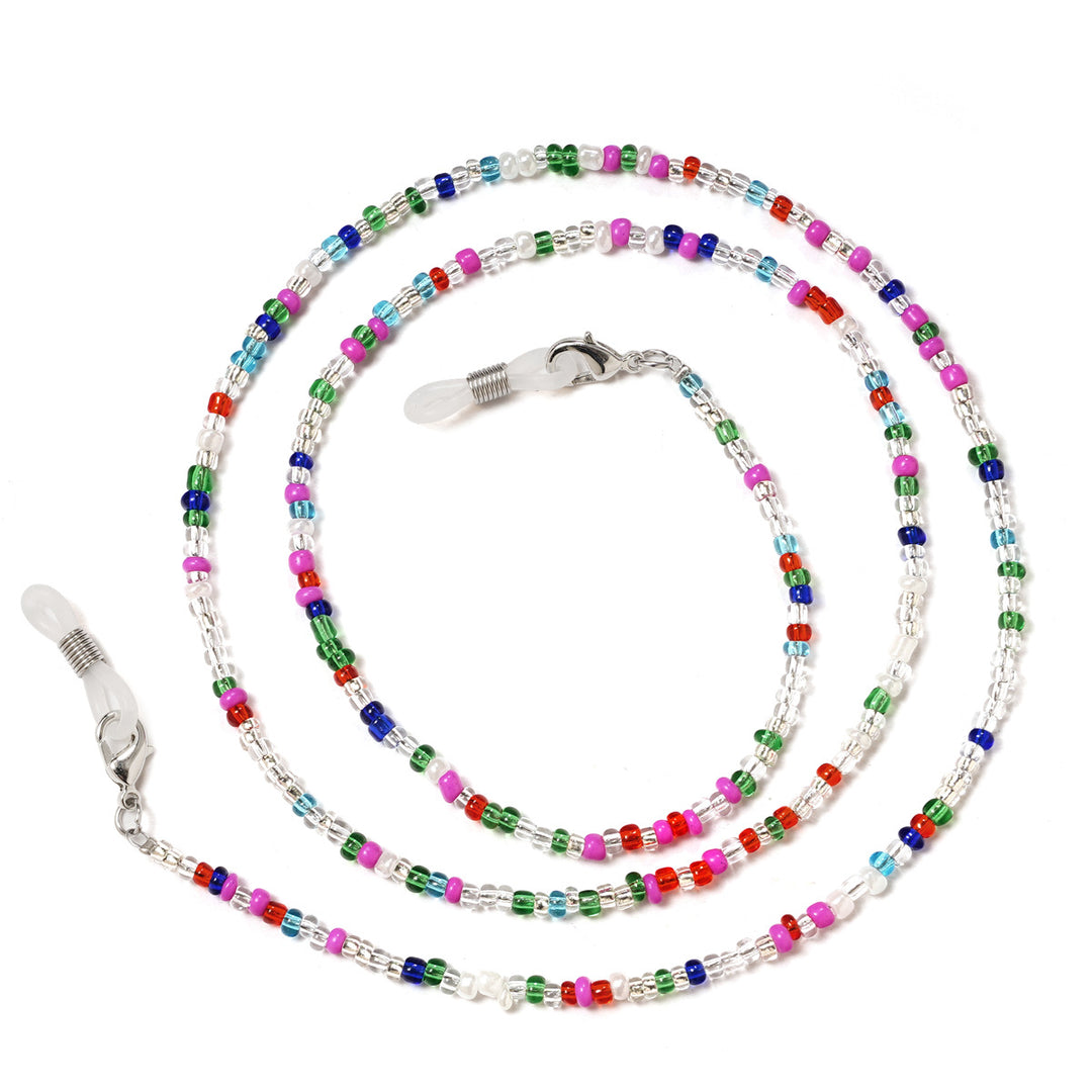 Bunte Artisan Perlen Brillen Kette Karnz