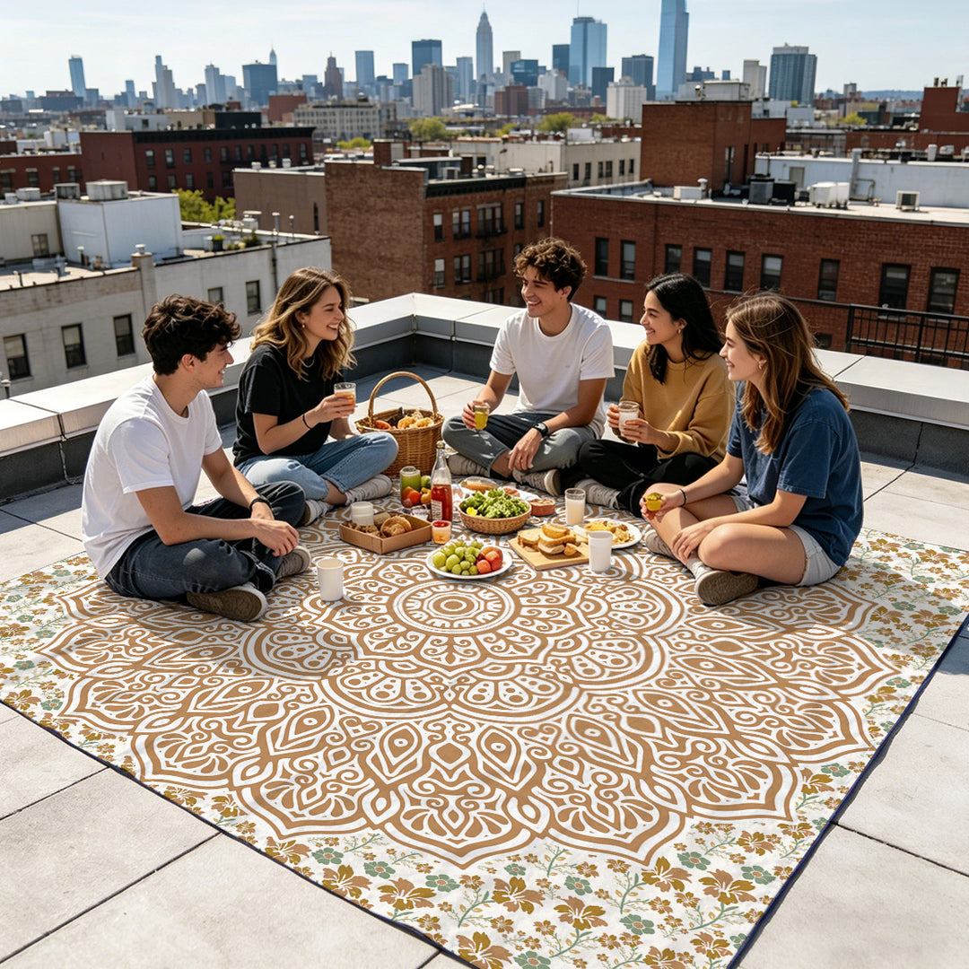 Mandala Design Strandmatte Karnz