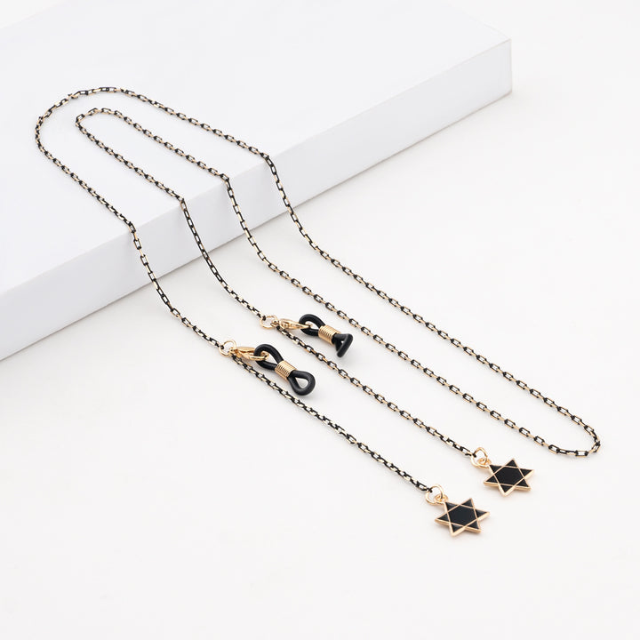 Elegante geometrische Brillenchnur Karnz