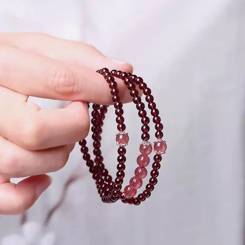 Natürliche Stein Perlenarmband Karnz