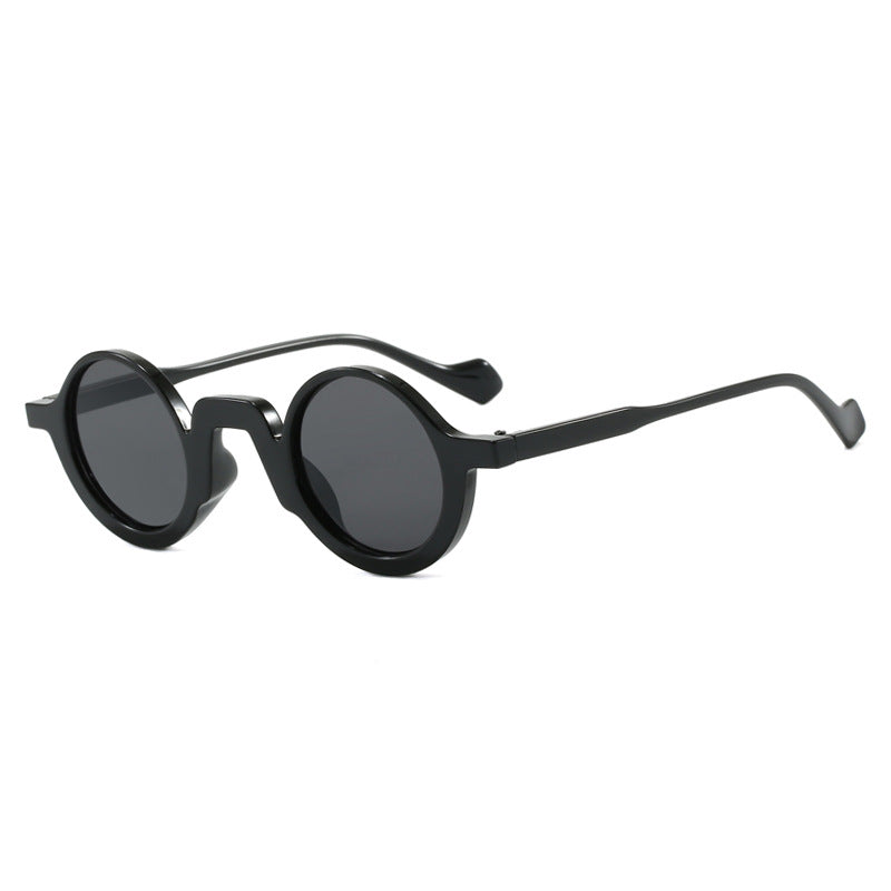 Damen runde Sonnenbrille mit innovativem Design und UV-Schutz Karnz