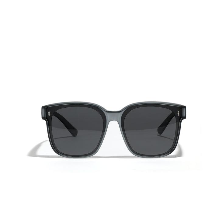 Damen quadratische Sonnenbrille mit modernem, hochglänzendem Rahmen und UV-Schutz Karnz