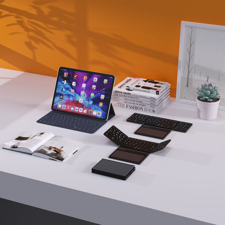 Ultra-Slim Tragbare Bluetooth-Tastatur mit Touchpad Karnz