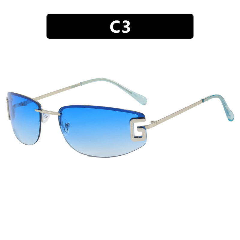 Damen futuristische Sonnenbrille mit sportlichem Design und UV-Schutz Karnz