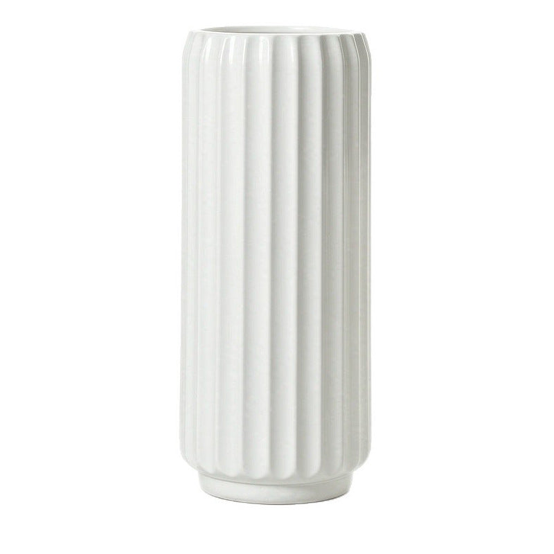 Elegante Fluted Dekorative Bodenvase Karnz