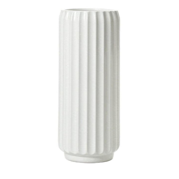 Elegante Fluted Dekorative Bodenvase Karnz
