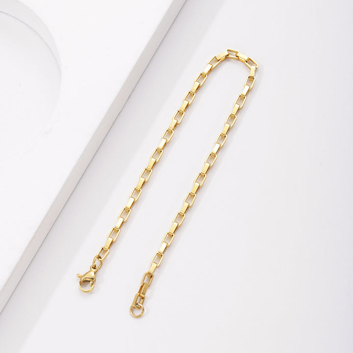 Chunky Rechteckige Gliederkette Karnz
