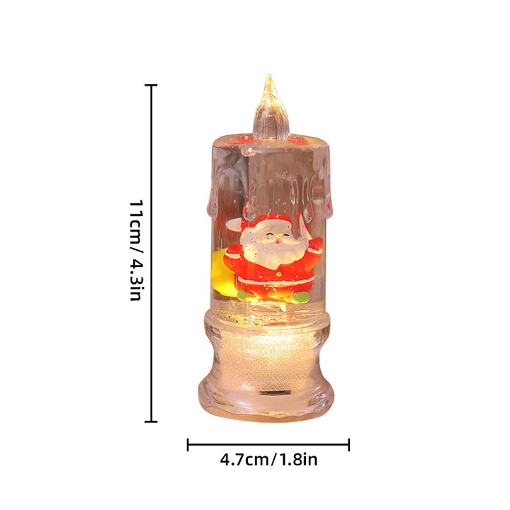 LED Weihnachtslaterne mit Santa-Figur Karnz