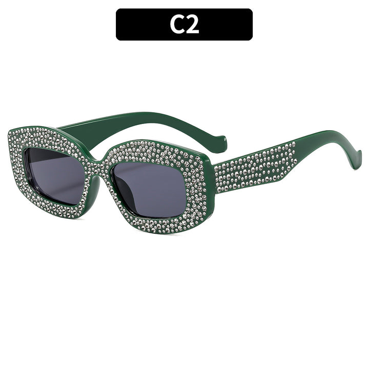 Dekorative Sonnenbrille mit Strass-Akzenten