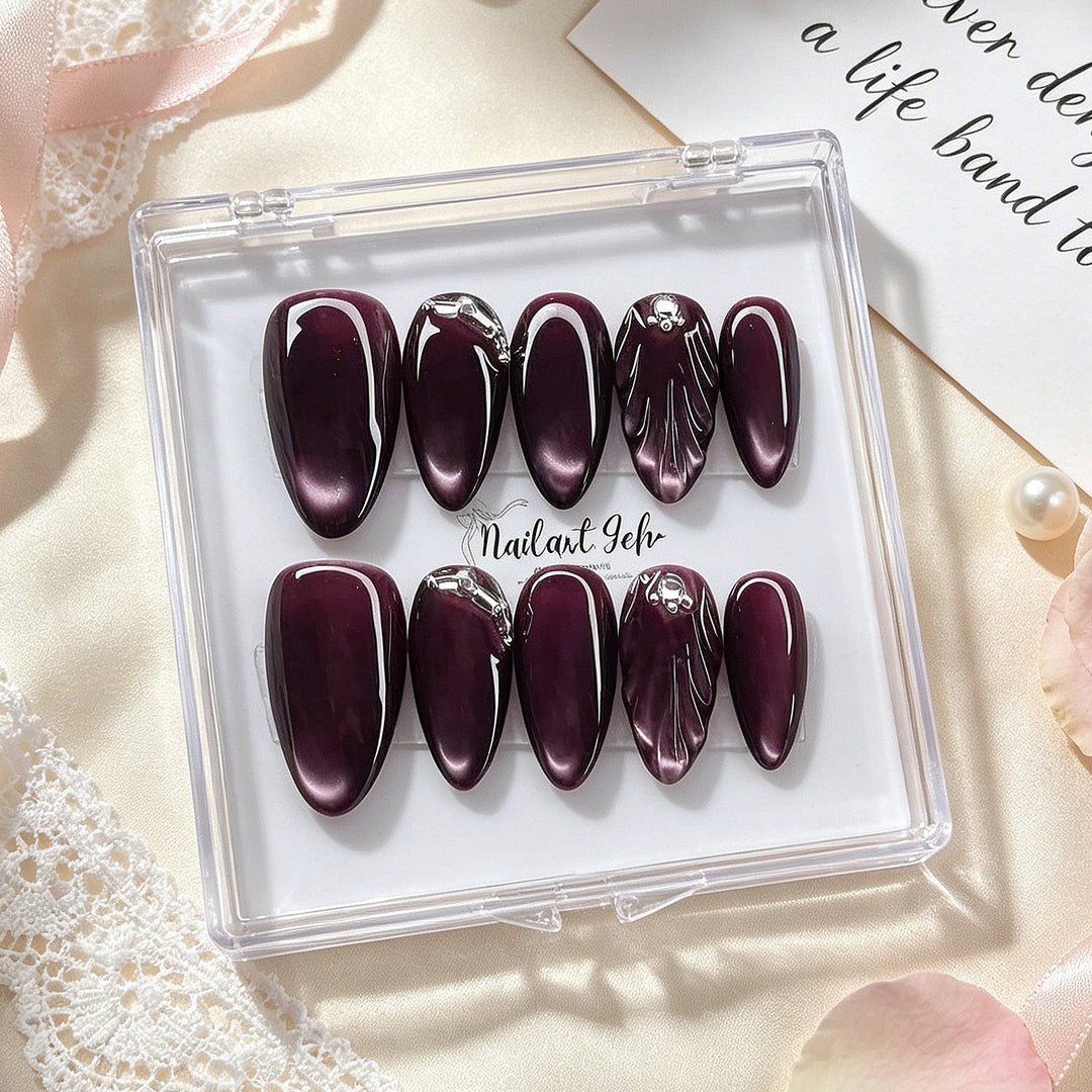 Glamouröse Stiletto Press-On-Nagelset