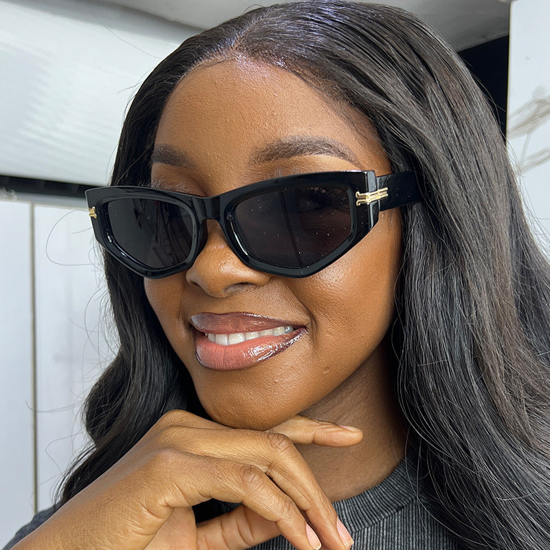 Damen trendige Cat-Eye Sonnenbrille Karnz