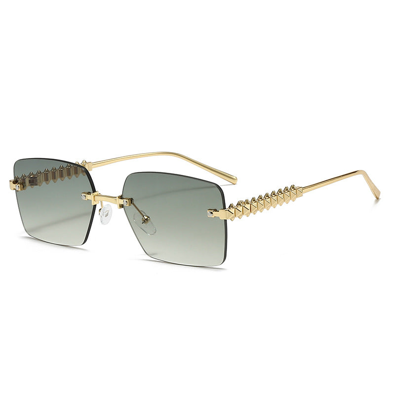 Damen extravagante quadratische Brille Karnz