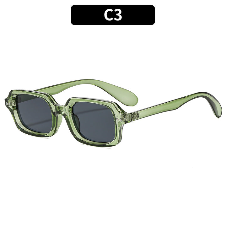 Trendige Übergroße Rechteckige Sonnenbrille