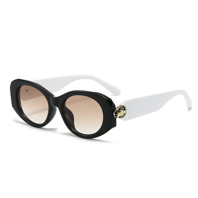Damen modische Sonnenbrille mit einzigartigem Rahmen Karnz