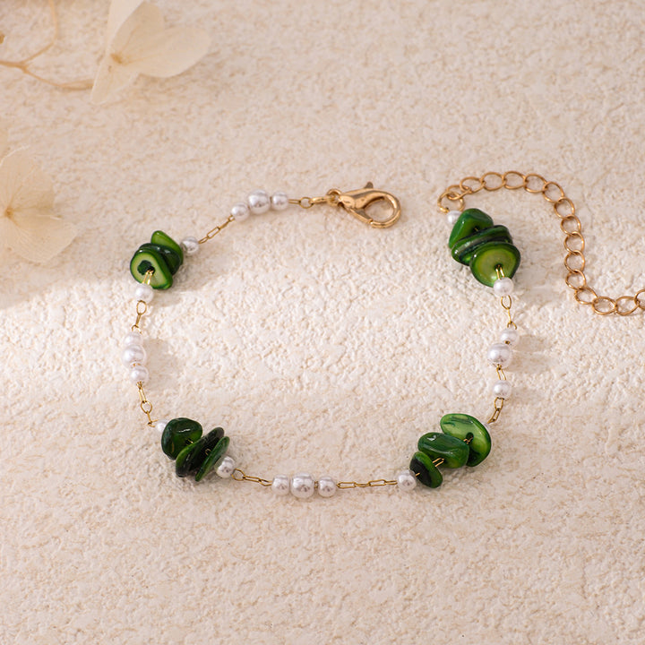Chic Perlen- und Edelsteinarmband Karnz