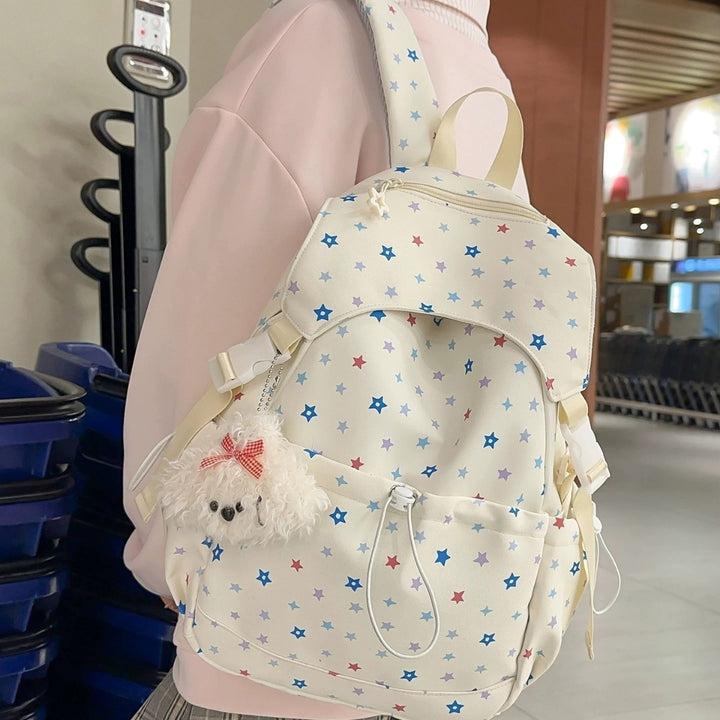 Verspielter Rucksack mit Sternmuster