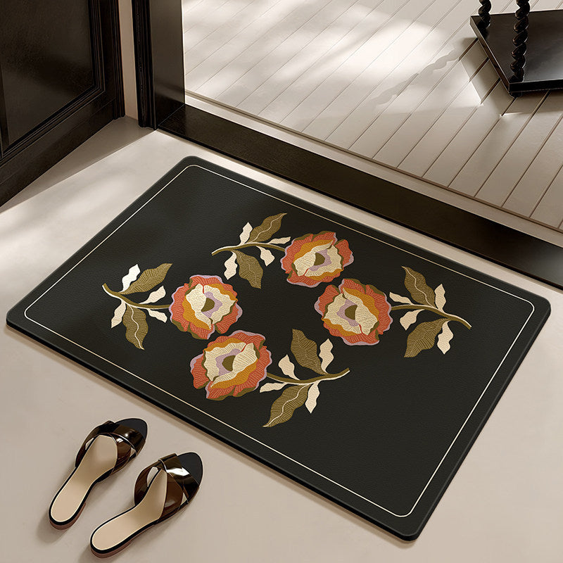 Stylische Blumenmuster Badezimmermatte