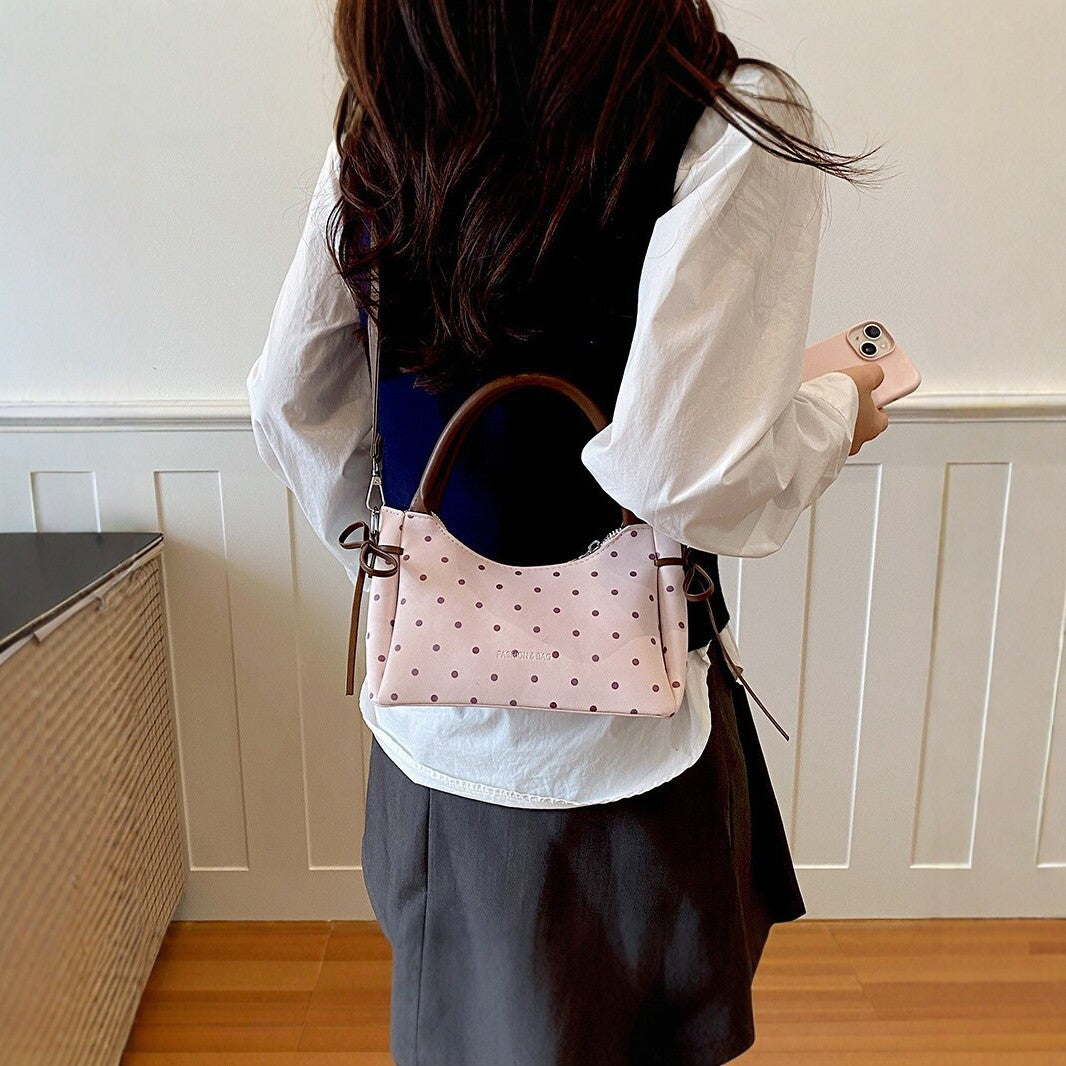 Polka Dot Stilvolle Mini-Handtasche
