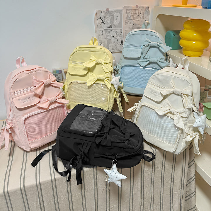 Stylischer mit Schleifen verzierten Rucksack Karnz 1791205748
