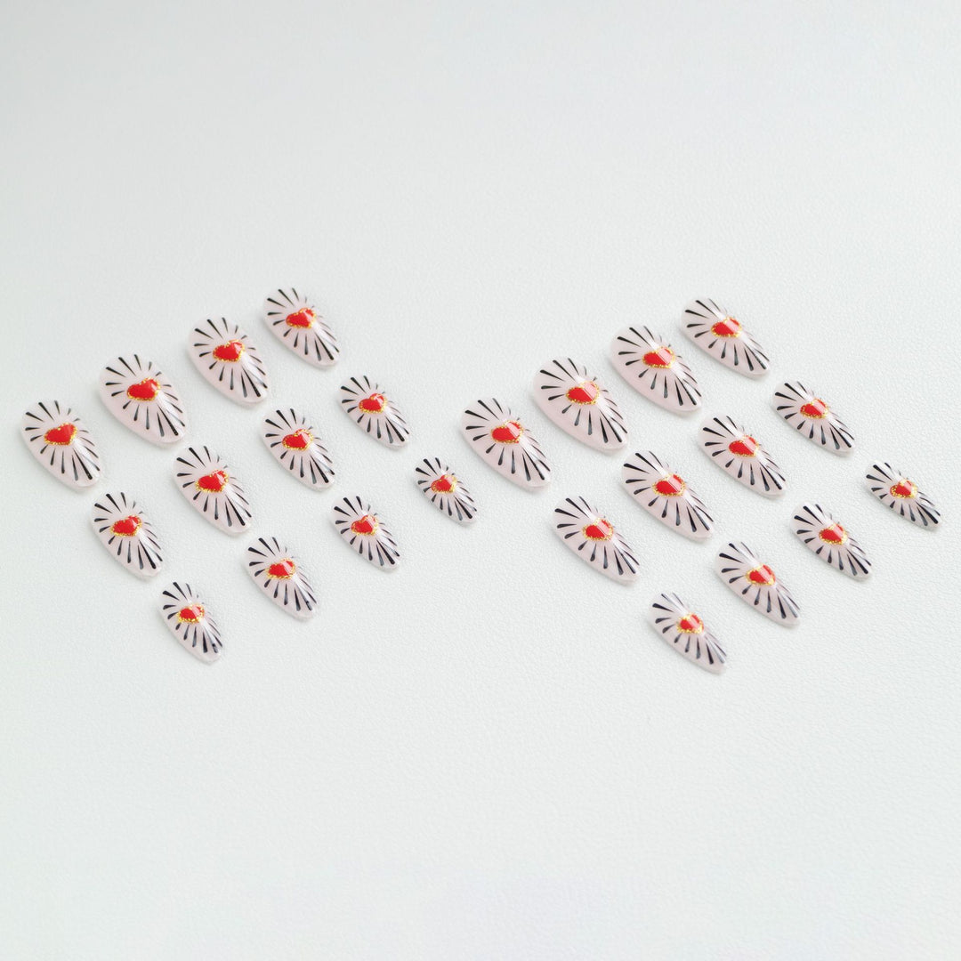 Herz Design Nagelkunst