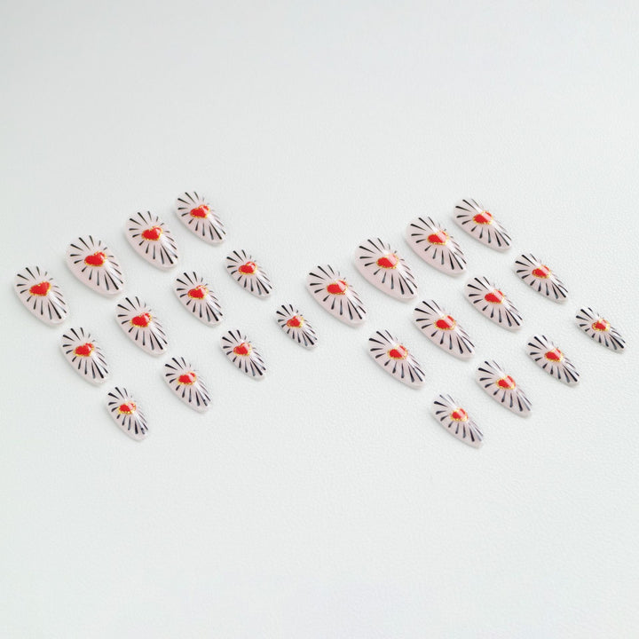 Herz Design Nagelkunst