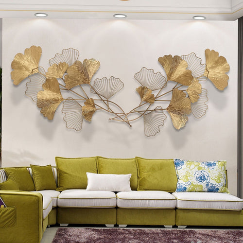 Ginkgo Blatt Dekorative Wandkunst Karnz