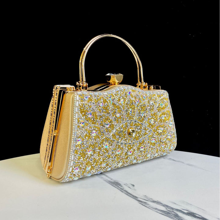 Dekorative Kristall-Detail Abendhandtasche