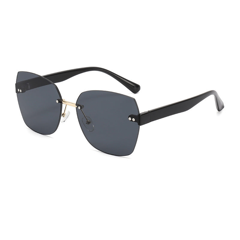 Damen Modische Schildpatt-Sonnenbrille mit goldenen Akzenten Karnz