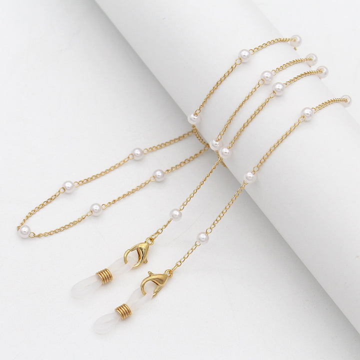 Elegante Kristall Brillen Kette Karnz