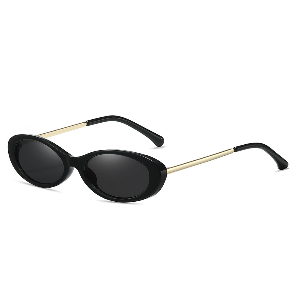 Retro-inspirierte ovale Sonnenbrille Karnz