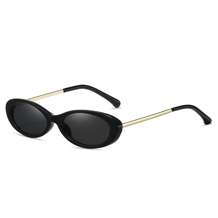 Retro-inspirierte ovale Sonnenbrille Karnz