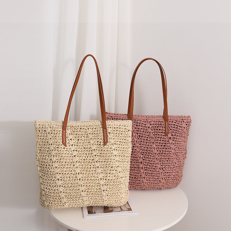 Damen Handgefertigte Baumwoll-Strandtasche Karnz