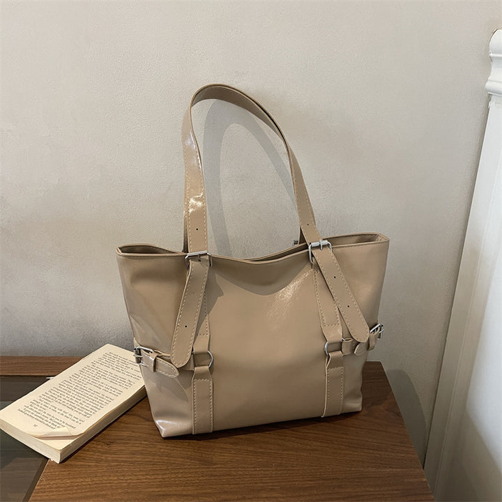 Stylische Kunstleder Schultertasche