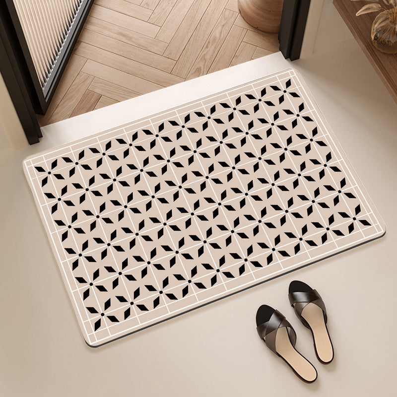 Geometrisches Muster dekorative Fußmatte Karnz