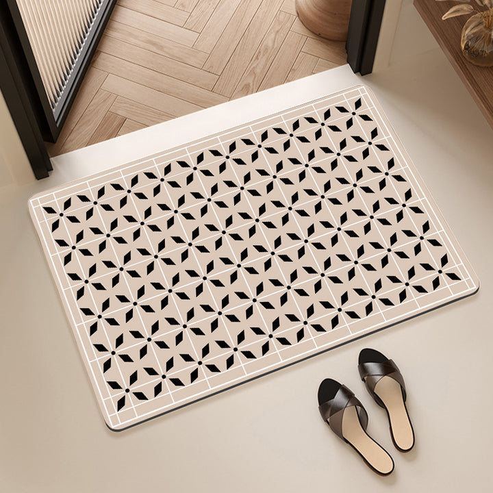 Geometrisches Muster dekorative Fußmatte Karnz