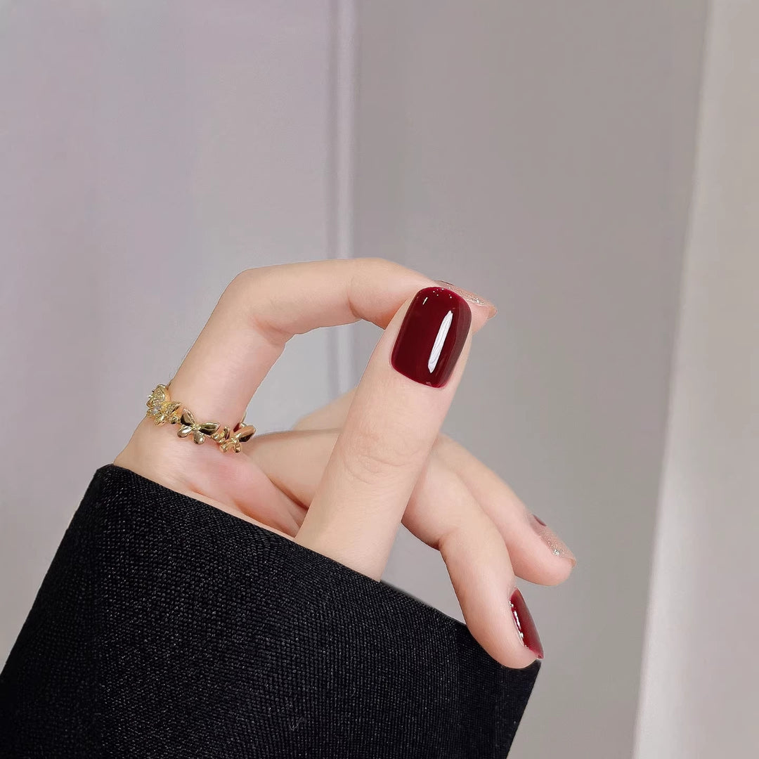 Künstlerisches Herz-Themen Press-On Nagelkunst Set