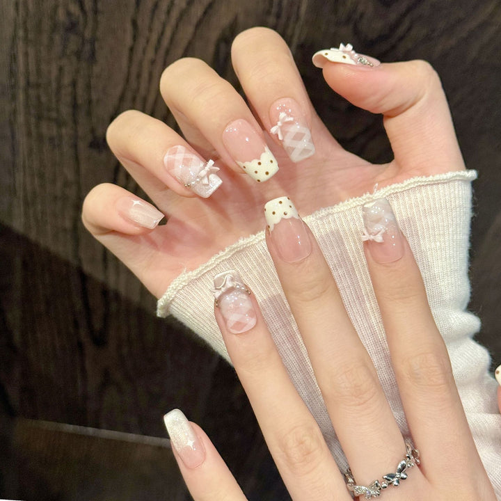 Elegantes strukturiertes Nagelkunst-Set