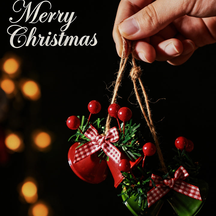 Nostalgische Weihnachtsklingel-Dekoration Karnz