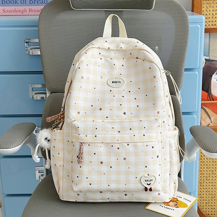Stylischer kariert Mini Rucksack Karnz