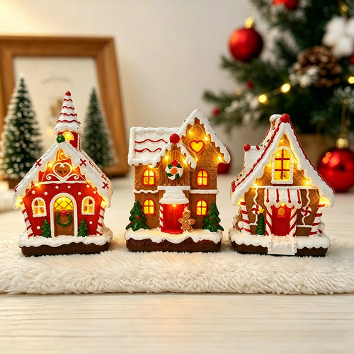 Leuchtendes Weihnachtsdorfdhaus Karnz
