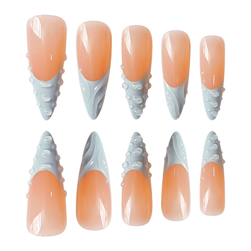 Künstlerische 3D Press-On Nagelverlängerungen Karnz
