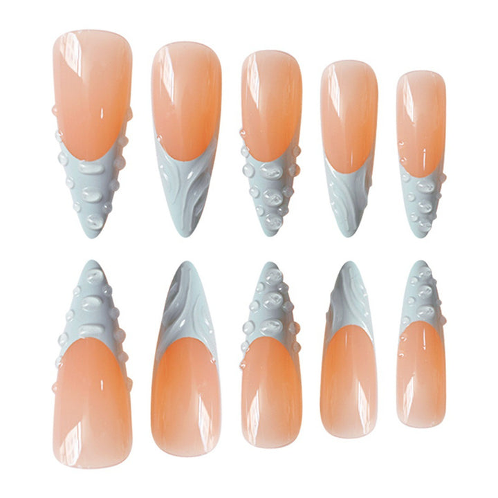Künstlerische 3D Press-On Nagelverlängerungen Karnz