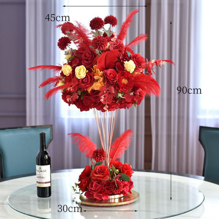 Elegante Floralzentrum Skulptur
