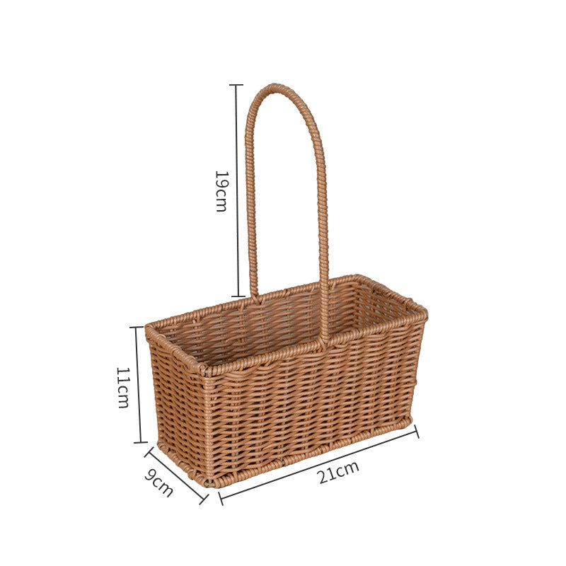 Handgefertigter Rattan-Aufbewahrungskorb Karnz