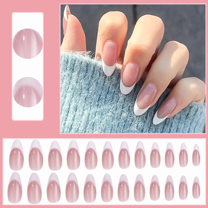 Elegante Französische Tipp Press-On Nagelspitzen Karnz