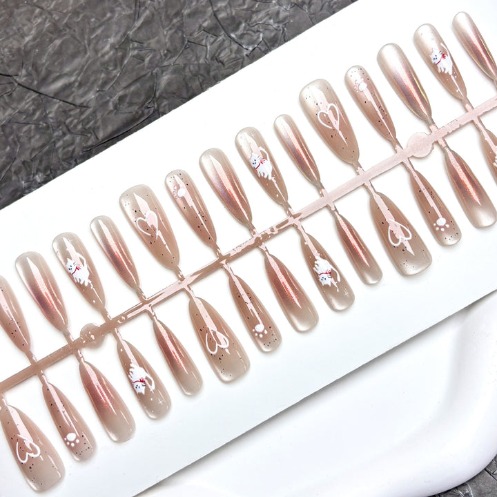 Elegantes Press-On Nagelkunst Set