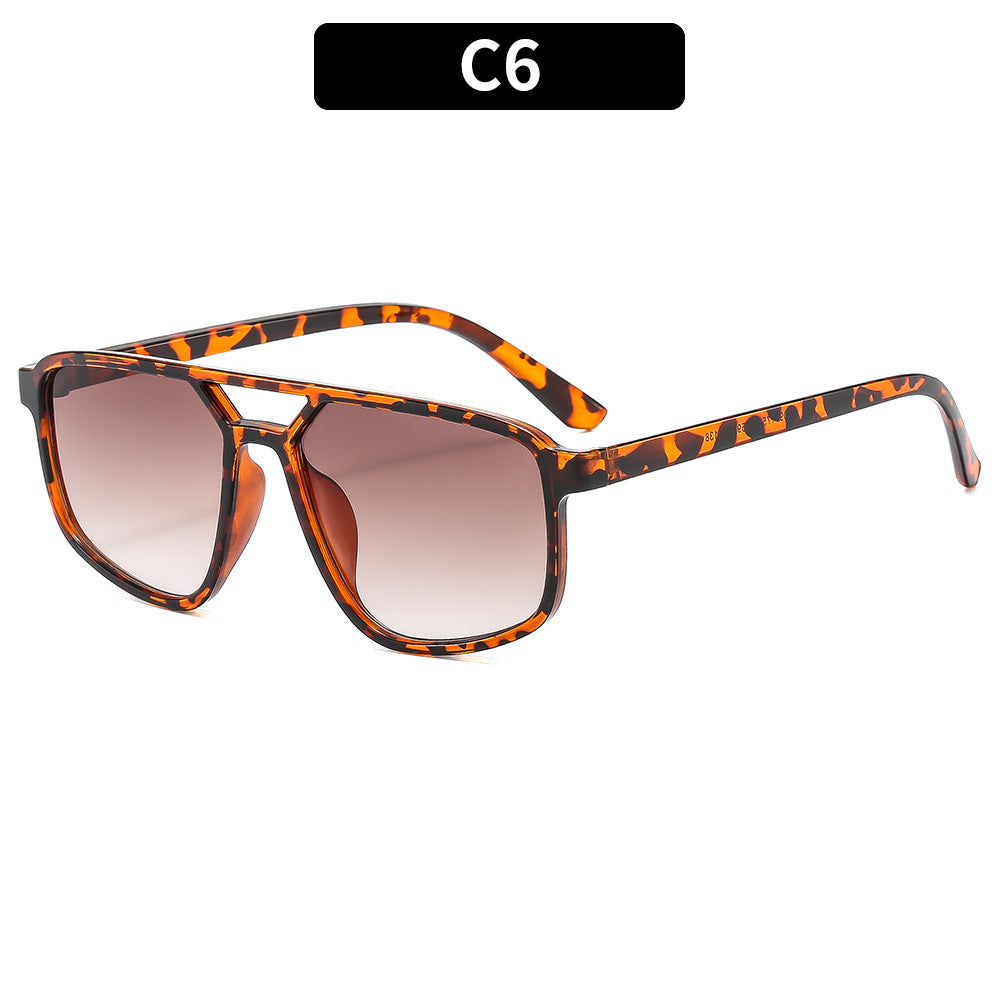 Trendy Minimalistische Rechteck-Sonnenbrille