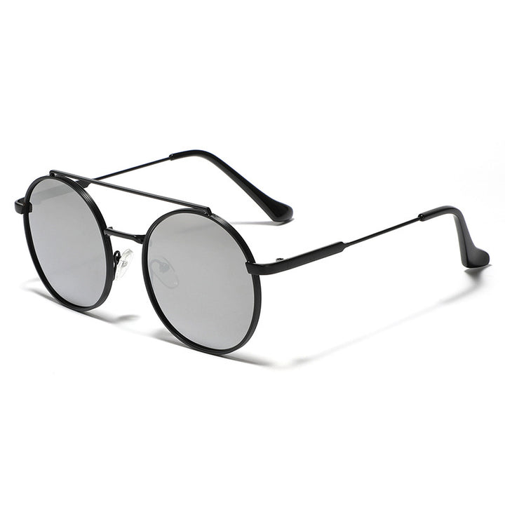 Damen runde Sonnenbrille mit modischem Metallrahmen Karnz