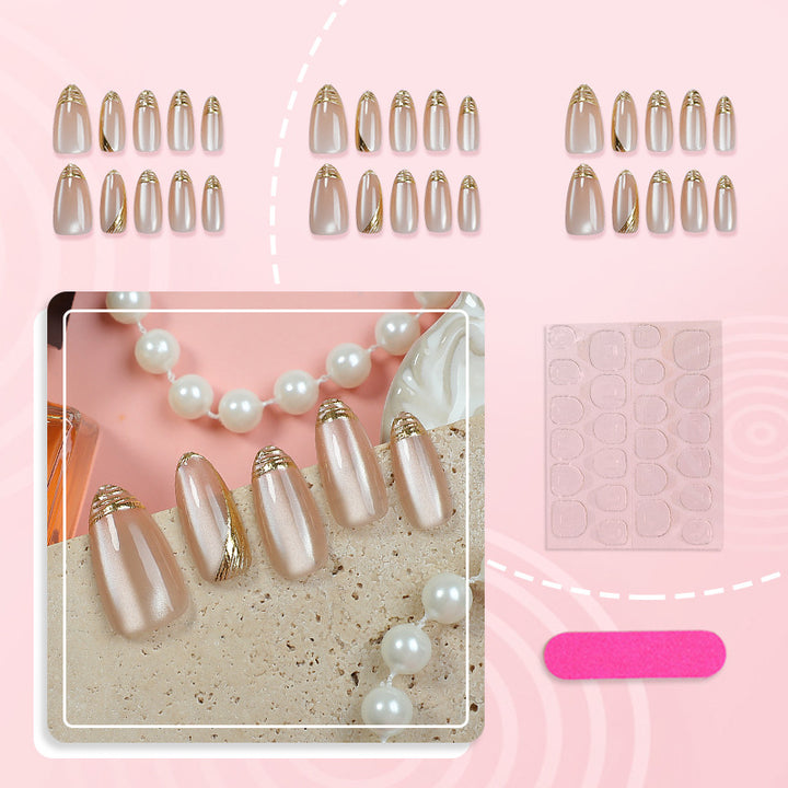 Luxuriöses Künstlerisches Press-On-Nagelset