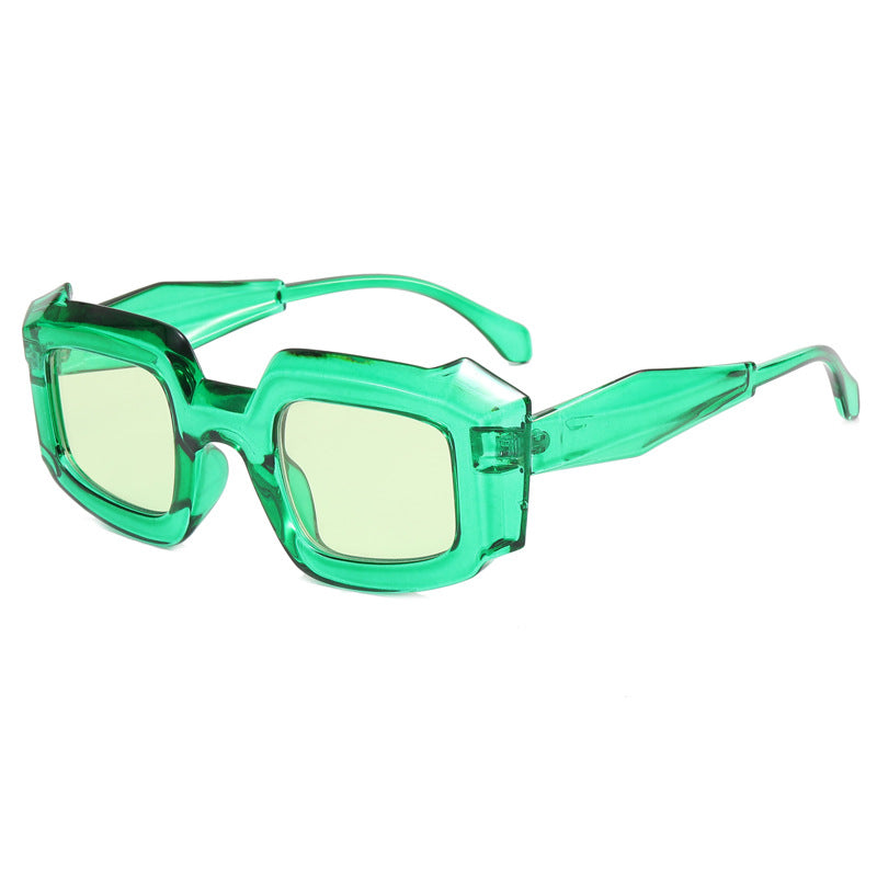 Damen trendige geometrische Sonnenbrille Karnz